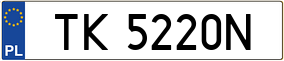 Trailer License Plate